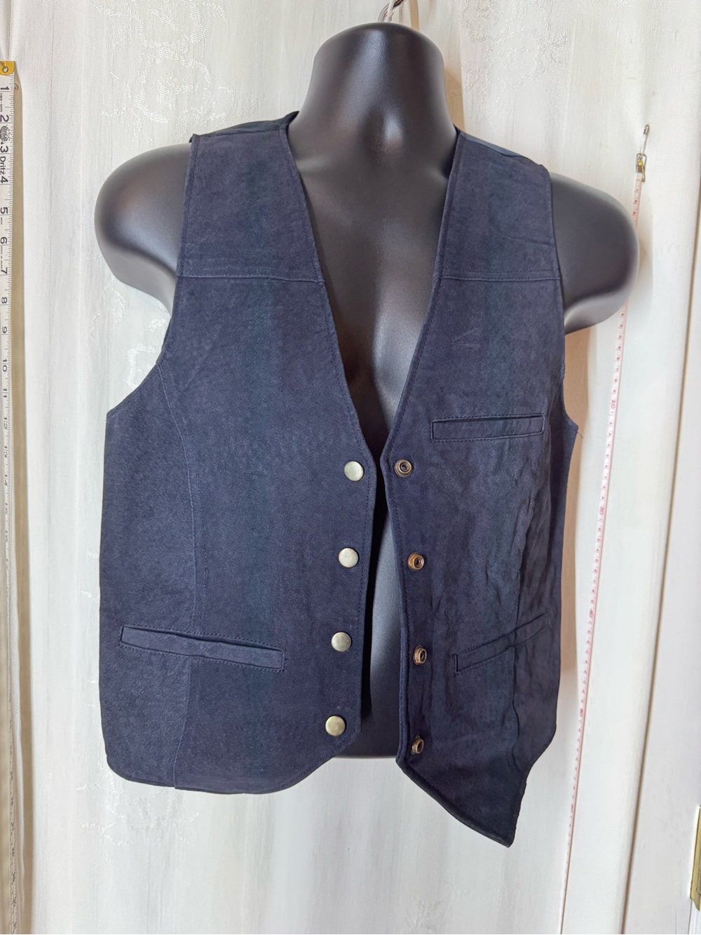 Vintage Don't Stop Leather Vest